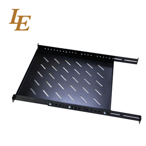 Étagère télescopique réglable personnalisée de 19 pouces, étagère standard réglable 1U 19 pouces noire - Product Image 4