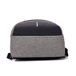 Sac à dos antivol tendance personnalisé en promotion, imperméable, noir, pour ordinateur portable avec port de chargement USB - Product Image 5