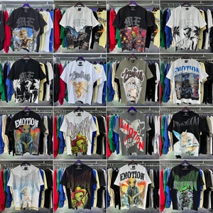 T-shirts pour <span class=keywords><strong>hommes</strong></span> de marque célèbre en gros, nouvelle collection, motif émotions mixtes, t-shirt à manches courtes avec strass pour <span class=keywords><strong>hommes</strong></span> - Product Image 2