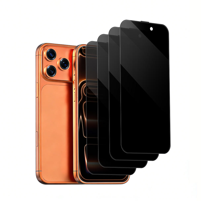 Full Coverage 9H Privacy Anti-Spy Tempered Glass Screen Protector for iPhone XR 11 12 13 14 15 16 17 Pro Max