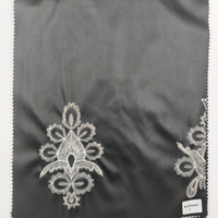 Tissu en similicuir PU imprimé effet broderie à prix abordable avec support tricoté 300 GSM pour robes et vestes