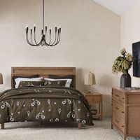 Commode en bois massif FERLY, meuble de rangement moderne pour chambre à coucher, meuble personnalisé pour la maison