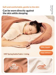 Sac de couchage quatre saisons universel pour adulte, camping en plein air, léger, été, voiture, simple/double, couverture double usage - Product Image 3