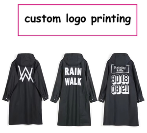 Hot Selling Outdoor EVA Waterproof Rain Coat <strong>Long</strong> Hoodie Fashionable <strong>Raincoat</strong> for Travel and Rainy Days - Product Image 6