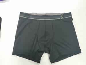 Sous-vêtements en <span class=keywords><strong>latex</strong></span> pour hommes, caleçons, boxers pour hommes, gay, couleur jaune, uni, logo imprimé personnalisé, caleçons pour hommes, shorts - Product Image 5