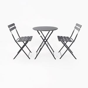 Modern <b>Outdoor</b> Aluminum <b>Chair</b> <b>and</b> Plastic <b>Table</b> Furniture Set Folded for Garden Entry Apartment Gym Courtyard Application - Product Image 4
