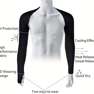 Al por mayor Mangas de poliéster tipo chal con protección solar UV para deportes y actividades al aire libre: running, pesca, ciclismo - Product Image 2