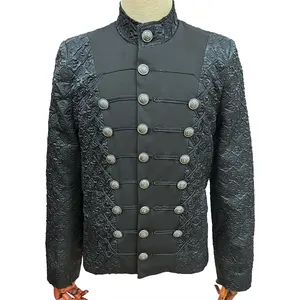 Halloween Medieval Menswear Vintage Jacket Stand Collar uniformes Rock Frock Ropa Hombre Disfraz de Halloween para Halloween