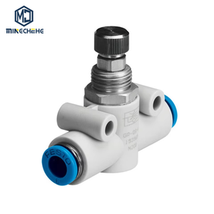 Vanne d'échappement rapide pneumatique GR-QS-6 GR-QS-8 GR-QS-10, vanne de régulation de débit d'air avec raccord rapide pour l'échappement rapide des cylindres - Product Image 1