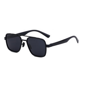 แว่นกันแดดโพลาไรซ์ทรงสี่เหลี่ยม My-8036 สำหรับผู้ชาย ป้องกันรังสียูวี 400 ป้องกันแสงสะท้อน เหมาะสำหรับขับรถกลางแจ้ง ป้องกันแสงแดด เลนส์ PC TAC สีดำ - Product Image 1