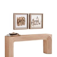 Table console de style ancien et discret pour entrée, couloir ou salon, en bois, décoration intérieure