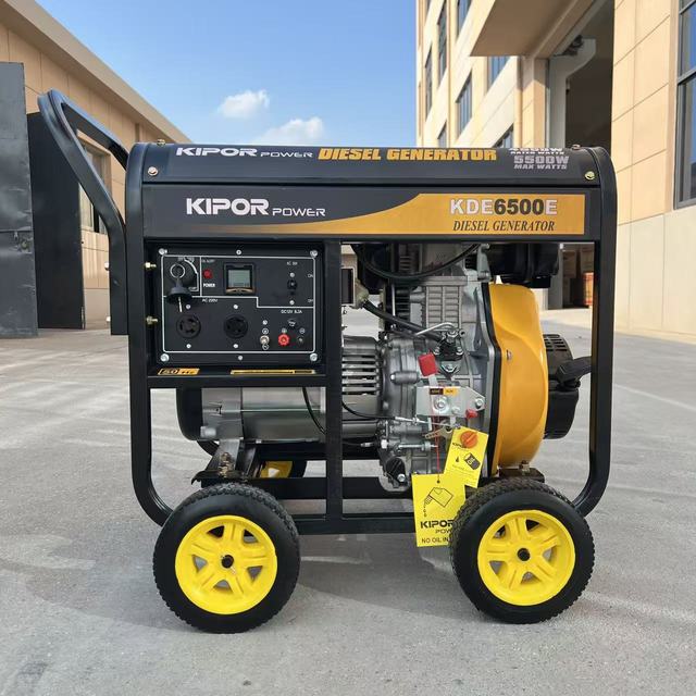 KIPOR 4.5KW 4.5KW Portable Diesel Generator Open Frame Type Single Phase Air-cooled Diesel Generator