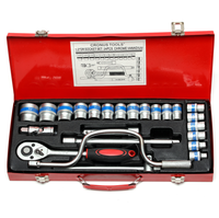 Ensemble de prises à main, DR 1/2 ", 24 pièces, en acier au Chrome, vandium, outils manuels ménagers