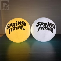 Ballon lumineux interactif en PVC RGB LED gonflable avec télécommande pour fête, concert, événement, mariage