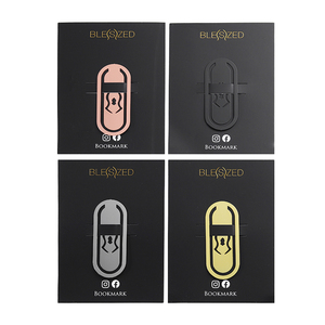 Marcadores de Libros Promocionales Personalizados, Mini Marcadores de Metal en Forma Ovalada, Chapados en Oro, Oro Rosa y Plata, de Latón y Acero Inoxidable - Product Image 2