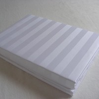 100% coton 300TC 3cm rayure hôtel linge de lit et ensemble de literie tissu pour hôtel