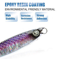 Vente en gros leurre de pêche époxy jigging 40g plomb gabarit leurre résine liquide plastique leurre