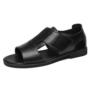 Chaussons pour hommes en tissu polaire réglables avec fermeture velcro, doux, antidérapants, respirants, chaussures plates décontractées, sandales à enfiler - Product Image 1