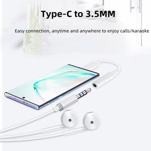 Adaptateur USB Type C vers 3,5 mm Aux, câble audio USB C vers prise <span class=keywords><strong>jack</strong></span> 3,5, câble pour écouteurs, convertisseur d'adaptateur pour casque - Product Image 4