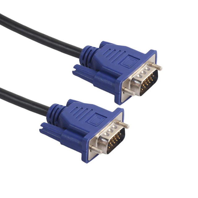 OEM 1.5m 3+4 15 Pin VGA to VGA Male to Male PVC Cable for Computer Laptop TV Projector