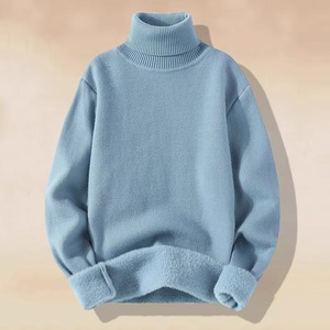 <span class=keywords><strong>Pull</strong></span>-over <span class=keywords><strong>col</strong></span> <span class=keywords><strong>roulé</strong></span> tricoté épais de luxe léger couleur unie pour <span class=keywords><strong>homme</strong></span>, grande taille, décontracté, hiver, vente chaude - Product Image 5