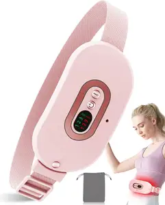 Almohadilla de calentamiento de período para calambres Almohadillas de calefacción menstruales vibratorias inalámbricas portátiles Almohadilla de cinturón de cintura USB pequeña eléctrica