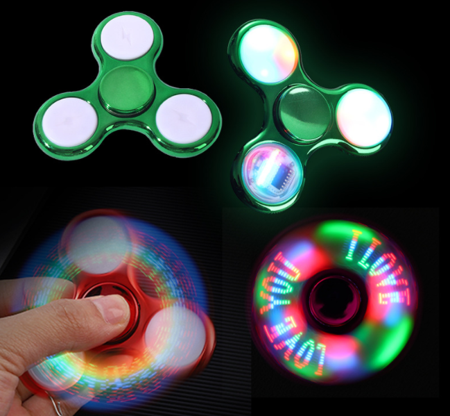 Intermitente dedo de la mano Spinner Tri-Spinner fluorescente Juguetes Mano Spinner Juguetes Intermitente dedo de la mano Spinner Tri-Spinner fluorescente Juguetes Mano Spinner Juguetes
