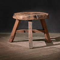 Tabouret de maison de style japonais de luxe décoration table d'appoint antique meubles en bois massif faits à la main table d'intérieur en bois