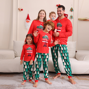 Vente en gros Ensemble de pyjamas de <span class=keywords><strong>Noël</strong></span> personnalisés, chauds et doux <span class=keywords><strong>pour</strong></span> la famille, tenues assorties <span class=keywords><strong>pour</strong></span> <span class=keywords><strong>femme</strong></span> <span class=keywords><strong>pour</strong></span> <span class=keywords><strong>Noël</strong></span> d'été - Product Image 1