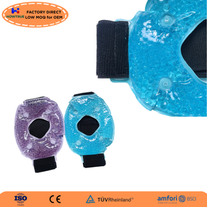 Rodillera de <span class=keywords><strong>Gel</strong></span> Frío con Bolsa de Hielo, Vendaje Enfriador, Compresa Fría y Caliente Reutilizable con Perlas de Hielo, Paquete de Terapia Dirigida para Alivio de Rodilla - Product Image 3