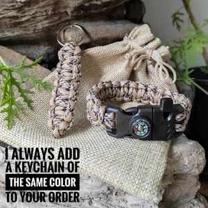 สร้อยข้อมือ paracord พร้อมอุปกรณ์เสริมสร้อยข้อมือ paracord - Product Image 5