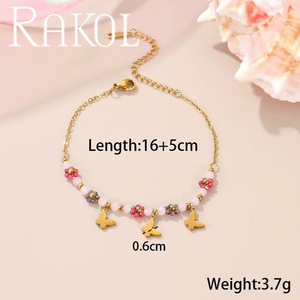Rakol B1104 in acciaio inox Non appannato nuovo stile alla moda per le donne di alta qualità anallergico bellissimi braccialetti in magazzino - Product Image 4