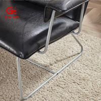 Fauteuil d'appoint à siège unique de Style nordique pieds en métal détachables pour meubles de chaise de loisirs d'hôtel à la maison pour chambre salon