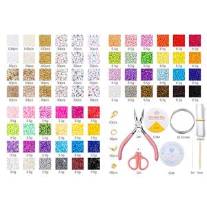 New Styles <b>Shell</b> <b>Beads</b> Mixed Color Kit for DIY Jewelry Alphabet Bracelets and Necklace Making - Product Image 2