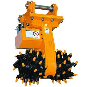 Rock Grinder Twin Header Transverse Drum Cutter Excavator Rock Cutter