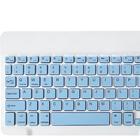 Keyboard Bluetooth Warna-warni Ultra Tipis Nirkabel Portabel untuk Tablet, Ponsel, Laptop, Bisnis, dan Perjalanan