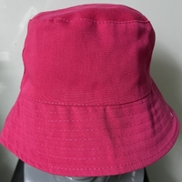 Topi Bucket Polos untuk Wanita Pria Katun Musim Panas Pantai Memancing Topi Merek Pribadi Label Bordir Logo Solid Pelindung Matahari Luar Ruangan