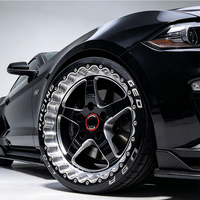Jantes de course Drag Racing 17x10 18x11 15x10, 17-20 pouces, 5x45 5x475 5x47, style S71 pour Mustang Corvette Pontiac Firebird Trans Am