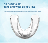 Correcteur dentaire orthodontique 3 étapes, appareil de redressement dentaire en plastique pour usage domestique, emballage boîte anti-grincement des dents