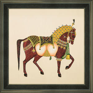 Bordado de Diamantes Royal Equine Redemption - Arte Animal de Palacio Premium que Simboliza Esperanza y Nobleza para Interiores de Lujo - Product Image 1