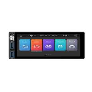 เครื่องเล่นมัลติมีเดียในรถยนต์ MP5 1 Din ขนาด 6.86 นิ้ว รองรับ Wireless Carplay และ Android Auto พร้อมวิทยุ FM ช่อง USB และการ์ด TF - Product Image 2