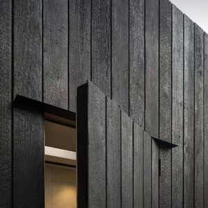 LEED Passivhaus Bois Brûlé en Surface Gebranntes Holz Revêtement Bois Carbonisé Madera Carbonizada Yakisugi Bois Carbonisé Shou Sugi Ban - Product Image 2