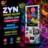 Distributeur automatique de produits vaporisés Zyn Snus, personnalisé, avec API SDK ouverte, vérification d'âge par télécommande, pour clubs et bars
