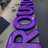 Logotipo Iluminado de Acero Inoxidable Personalizado de Alta Gama, Iluminación RGB, Opciones Multicolor, Resistente al Agua, Ecológico, para Letreros