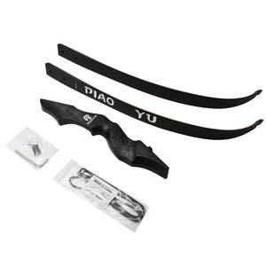 <span class=keywords><strong>Arco</strong></span> Ricurvo PIAOYU di Alta Qualità Personalizzabile con Logo per Caccia e Tiro all'Aperto, Peso di Trazione 25-60 Libbre, Nero e Oro in Legno Laminato - Product Image 3