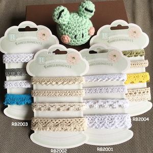 <span class=keywords><strong>Scrapbooking</strong></span> embellissement <span class=keywords><strong>Crochet</strong></span> dentelle ruban Collection pour artisanat Scrapbook ruban coton ruban garniture ensemble - Product Image 3