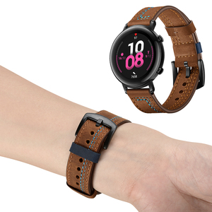Eraysun Smartwatch Smartwatch cinturino in pelle di ricambio per <span class=keywords><strong>Huawei</strong></span> Watch GT/<span class=keywords><strong>GT2</strong></span> cinturino 22mm 20mm - Product Image 4