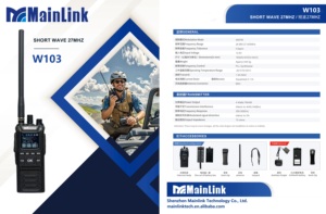 Radio CB portable sans fil 4W avec connecteur d'antenne BNC, radio FM/AM, batterie <span class=keywords><strong>4100</strong></span> <span class=keywords><strong>mAh</strong></span>, radio bidirectionnelle 27 MHz - Product Image 3
