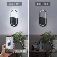 Applique murale LED directe usine, 6000K Blanc Froid, 18W, moderne et décorative, à économie d'énergie pour chambre, salle de bain, couloir, éclairage intérieur