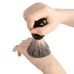 Brosse à visage moussante en poils <span class=keywords><strong>de</strong></span> blaireau doux <span class=keywords><strong>de</strong></span> qualité supérieure pour femmes, marque Belleza, manche noir pour l'application <span class=keywords><strong>de</strong></span> <span class=keywords><strong>fond</strong></span> <span class=keywords><strong>de</strong></span> <span class=keywords><strong>teint</strong></span> et <span class=keywords><strong>de</strong></span> fard à joues, soin du visage - Product Image 3